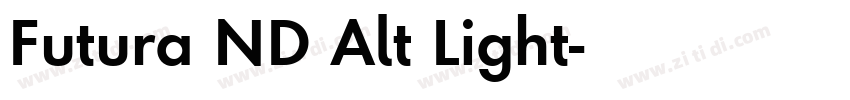 Futura ND Alt Light字体转换
